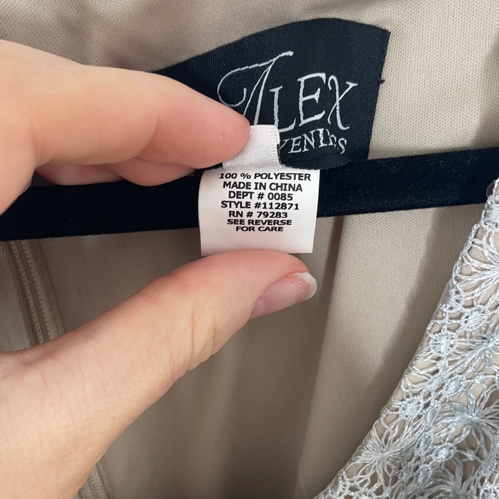 NWT Alex Evenings Platinum Special Occasion Dress - Picture 7 of 12